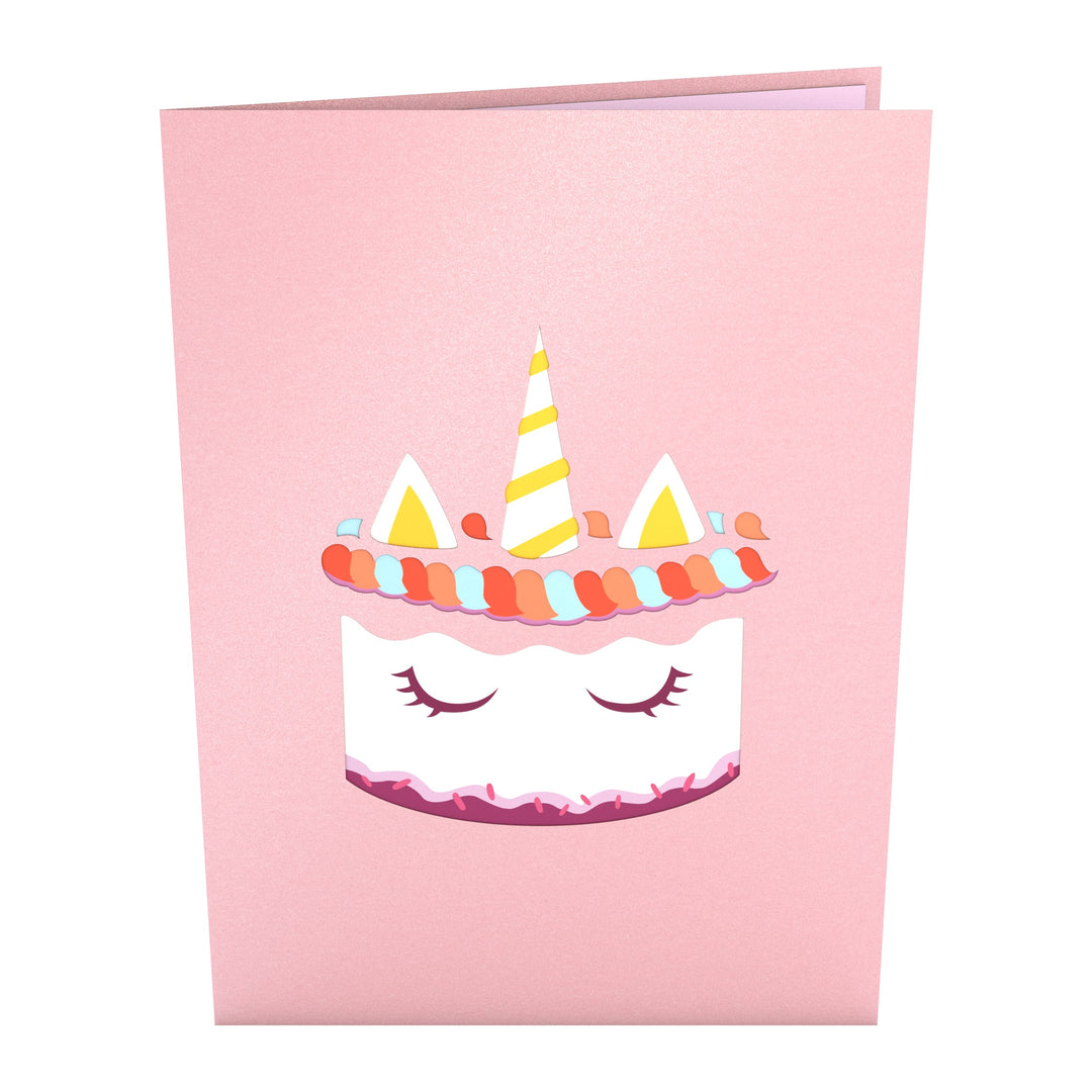 Unicorn Cake Pop-Up Card