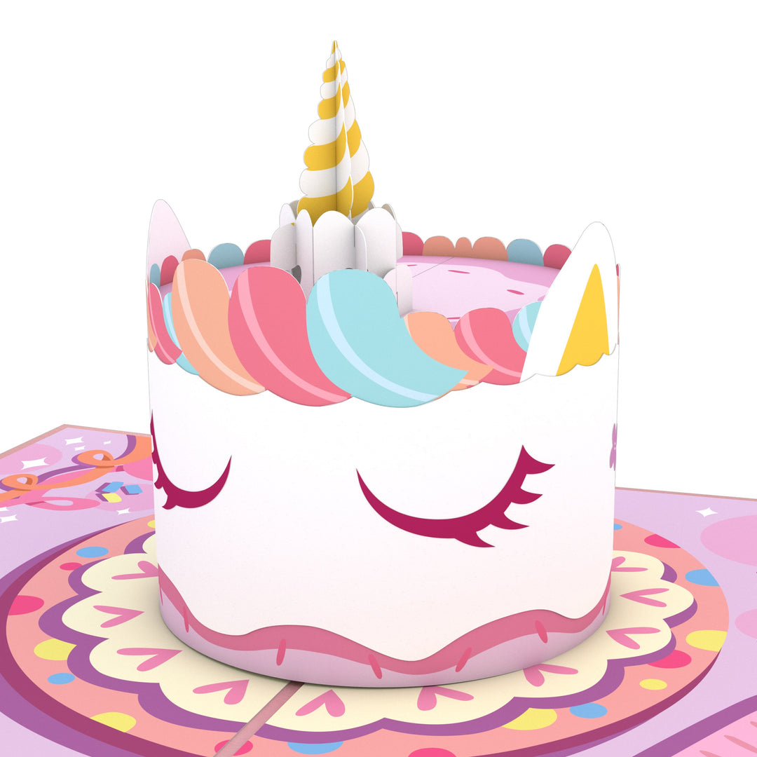 Unicorn Cake Pop-Up Card