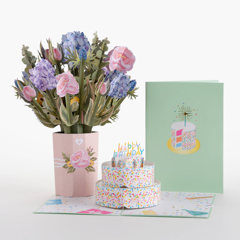 Hydrangea & Cake Sprinkles Birthday Bundle