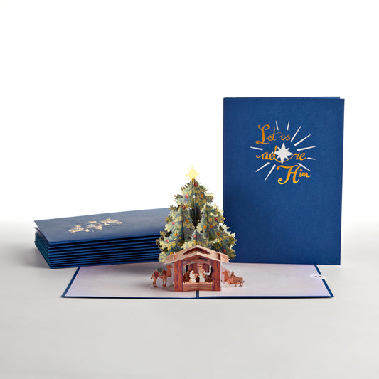 Nativity Christmas Tree 12-Pack