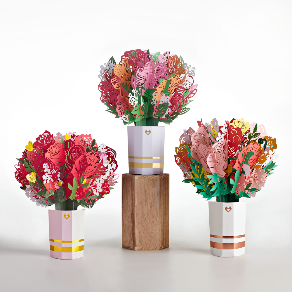 Rose, Sweetheart, & Lily Bouquet 3-Pack