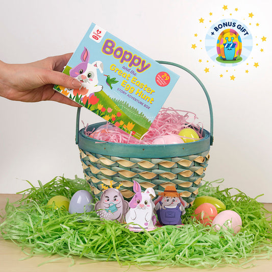 Boppy and the Great Easter Egg Hunt Story Adventure Box + Bonus Gift