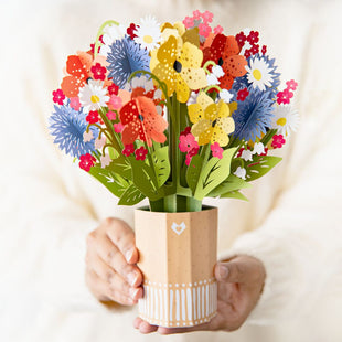 Wildflower Bouquet greeting card -  Lovepop