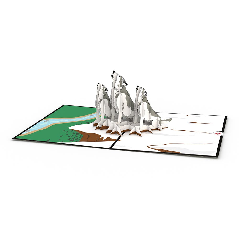 Wolf Pack Pop up Card