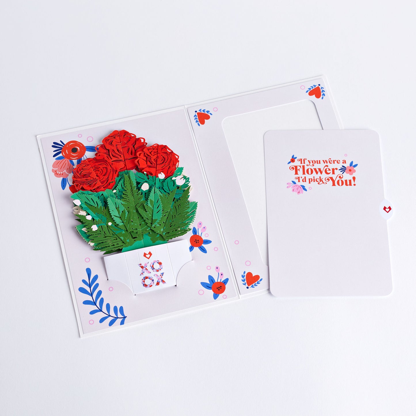 XOXO Card with Mini Bouquet