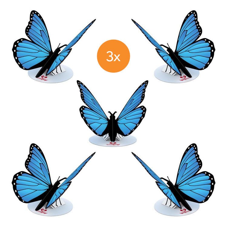 Stickerpop™: Blue Morpho Butterfly (15-Pack)