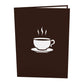 Coffee Cup Pop Up Thank You Card