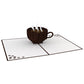 Coffee Cup Pop Up Thank You Card