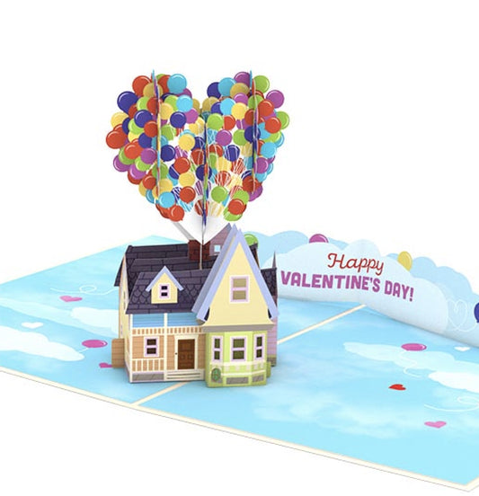 Disney and Pixar Up My Greatest Adventure Valentine Pop-Up Card | Valentine's Day | 3D Pop-Up Cards | Lovepop