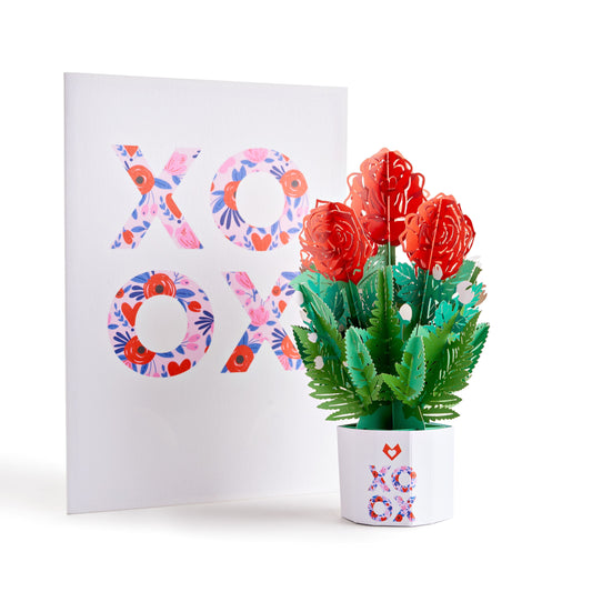 Happy Birthday Card with Mini Bouquet